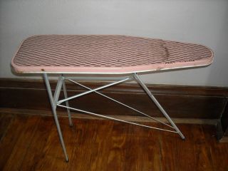 vintage childrens kid toy ironing board loved 27 tall pink girls