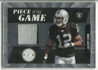 2011 Totally Certified Jacoby Jones 2 Color GU PATCH RELIC 1/49 SP