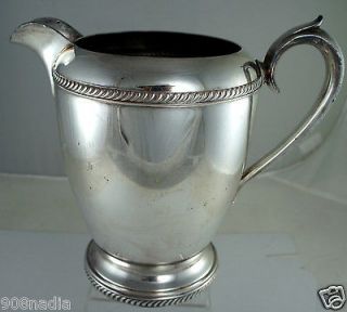ANTIQUE SILVER PLATE ON COPPER WATER/WINE PITCHER/JUG FB ROGERS
