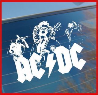 AC DC car sticker/ANGUS YOUNG window graphic rock decal