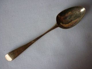 Antique George III Georgian solid sterling silver tea spoon Eng