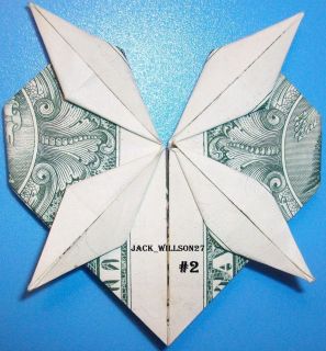 DOLLAR BILL MONEY ORIGAMI HEARTS (12 DESIGNS TO CHOOSE FROM) GREAT