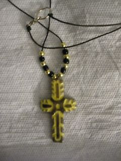 antler cross necklace