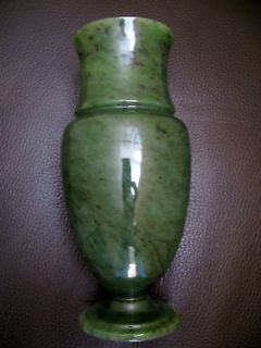 Stunning Antique Green Emerald Jade Glass Vase Arts Decorative