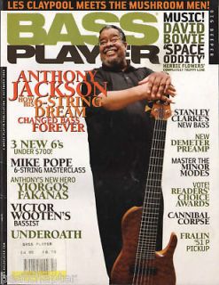 BASS PLAYER Guitar Magazine 12/2008 Anthony Jackson Stanley Clarke Les
