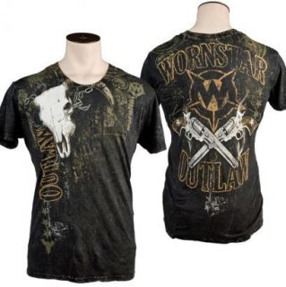 Wornstar Mens Country Western Rock Clothing Apparel Outlaw T Shirt