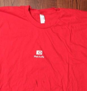 iPod Shuffle Apple Products Technology  Player Damaged T Shirt Red