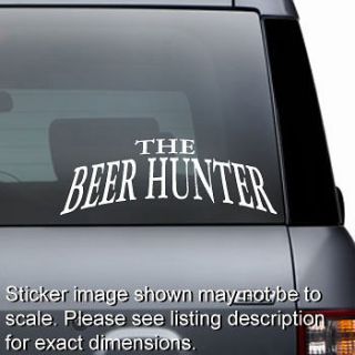 The Beer Hunter   Hunting   Window Sticker Bumper