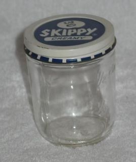 Creamy Peanut Butter Measuring Cup Glass Jar Vintage Barn Find NY EUC