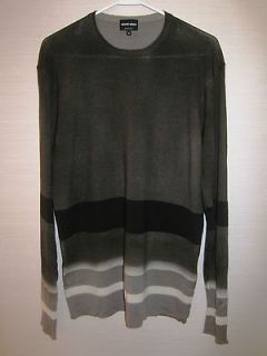 NEW! Auth GIORGIO ARMANI Mens Sweater, 100% wool Size 52 Made in