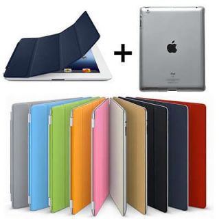 Magnetic Smart Cover For iPad 2/3/4   Wake/Sleep Function + CLEAR HARD