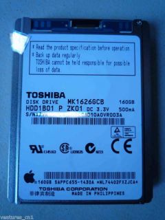 MK1626GCB 160GB HARD DISK DRIVE for iPod classic 6TH 8mm HS161JQ US