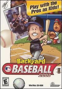 Backyard Baseball 2003 PC MAC CD major league MLB team players kids