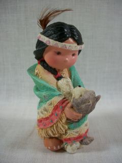 1994 Enesco Friends of The Feather Figurine Dances With Wolf 115657