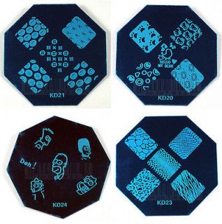 Nail Art Stamping Image Template Plate KD Series (KD20   24) *** NEW