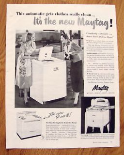 1950 Maytag Washer Washing Machine Ad
