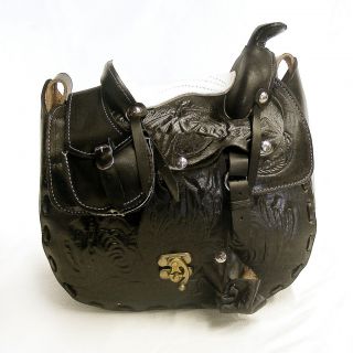 western leather saddle purses in Clothing, 