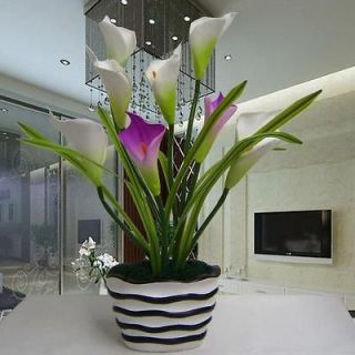 living room silk artificial flowers calla lily arrangement arts fake