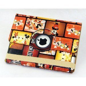 Degree Rotating Smart Mickey Mouse Leather Case/ Cover for Ipad 2/3
