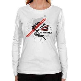 Cleveland Gladiators Ladies Fusion Long Sleeve Classic Fit T Shirt
