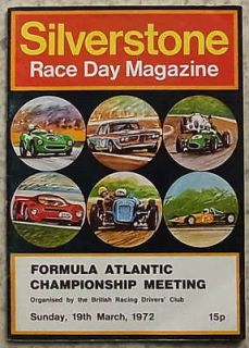 SILVERSTONE FORMULA ATLANTIC Race Programme March 1972