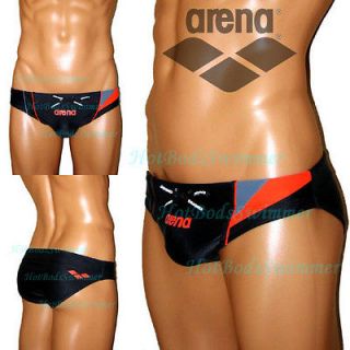 Arena AST10130 Swimwear/Swims uit/Swim Trunks Sz 32 Black/Orange