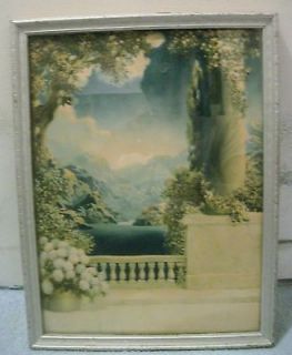 Atkinson Fox Print of Mountain Landscape from Portico with Pillars