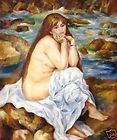 Hand Painted Oil Painting Repro Renoir, Pierre Auguste Seated Bather