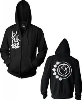 AUTHENTIC BLINK 182 SMILEY TOUR MUSIC ADULT ZIP UP HOODIE SWEAT SHIRT