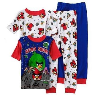 Angry Birds Astro Squak Pajamas Shirt Pants Pjs Set Boys 4 6 8 10 12