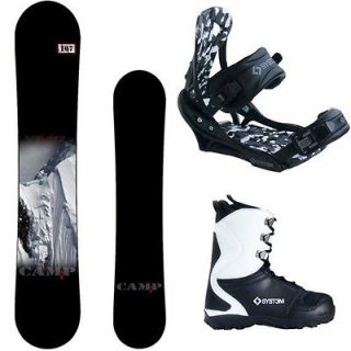 New 2013 Camp Seven Valdez Snowboard Package + System APX Bindings