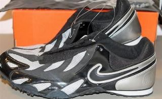 New Nike Bowerman Track & Field Shoes Silver/Black Sz 14