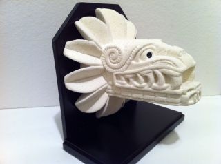 AZTEC, MAYA, ART STATUE Quetzalcoatl The Feathered Serpent Modernist