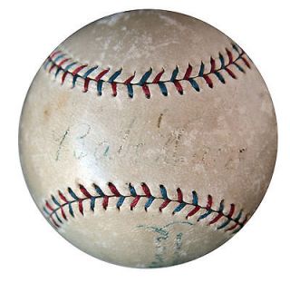 Babe Ruth Single Signed Baseball    With JSA COA