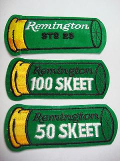 Remington Shotgun Shell Shaped Skeet Patches Unused 100 50 STS 25