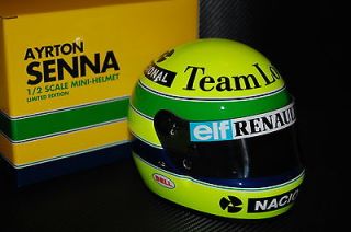 Ayrton Senna 1985 Lotus Renault 97t Bell 12 Helmet FLAWED