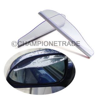 Clear X2 Auto Car Rear View Mirror Rainproof Blade Covers Window Visor