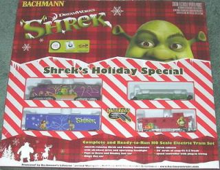 Bachmann HO Complete Shreks Christmas Holiday Train Set   Mint In Box