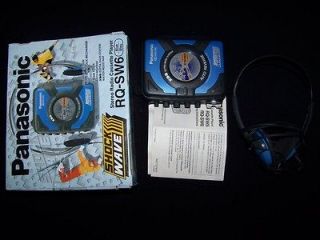 Shock Wave RQ SW6 blue portable cassette player TESTED IN BOX Walk Man