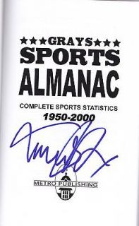 MICHAEL J FOX BACK TO THE FUTURE SIGNED GRAYS ALMANAC MARTY MCFLY