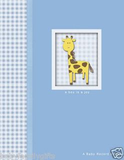 Boy is a Joy Babys First Year Keepsake Memory Book   Giraffe