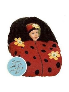 Widgeon Snugaroo Infant Baby Car Seat Cover Jacket Matching Hat Fleece