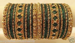 Indian Bollywood Ethnic Wedding bangles bracelet Fashion Jewelry ECL