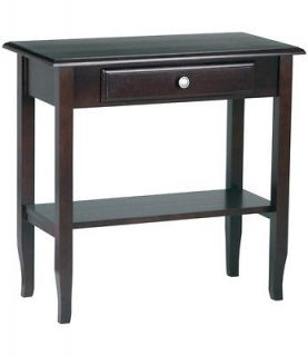 Wood Finish Foyer End Console Hall Kitchen Dinning Room Side Table