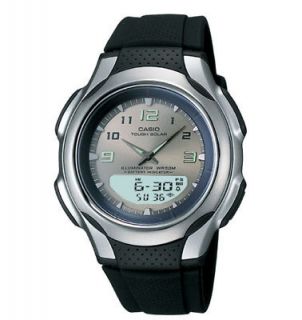 Casio Mens Solar Power Combo Watch, 50 Meter WR, Alarm, AWS90 7AV