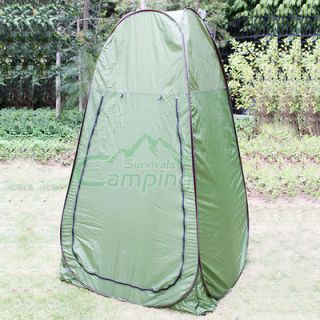 Bathing 1  Person Folding Tent Steel Wire Outdoor Camping Army Green