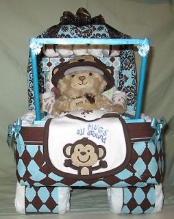 baby carriage diaper cake