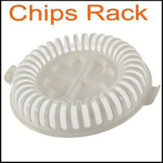 DIY Low Calories Microwave Oven Fat Free Potato Chips Maker Rack Home