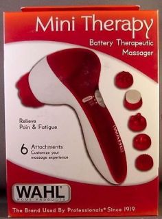 Mini 2 Speed Therapeutic Massager Battery Operated White/Red   NEW