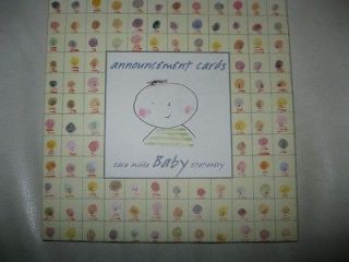 Sara Midda Birth Baby Announcements Set of 10 cards and envelopes